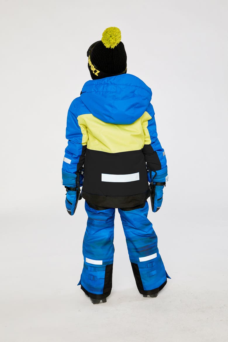 Teknik Jacket & Pants Two Piece Snowsuit, Alternate, color, Royal Blue and Yellow