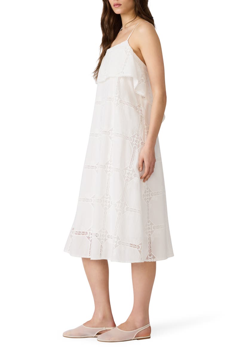Flavia Lace Trim Midi Dress, Alternate, color, ANTIQUE
