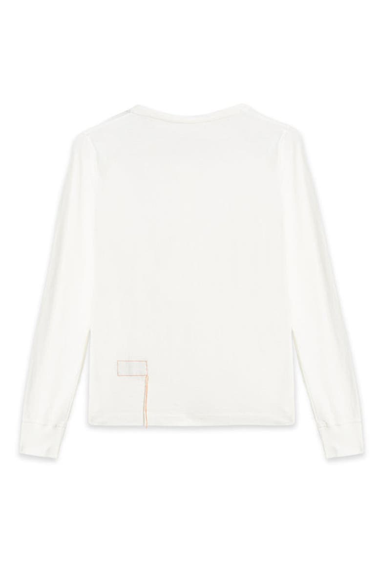 Coralie Long Sleeve Henley T-Shirt, Alternate, color, WHITE