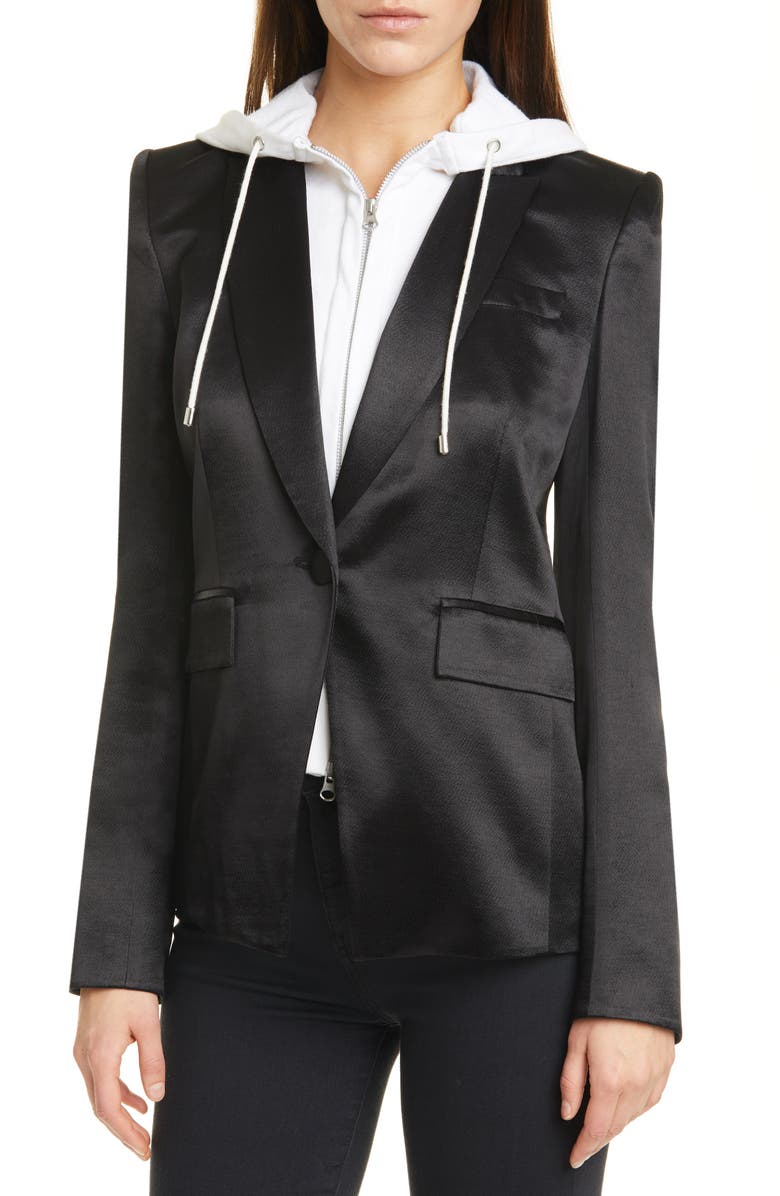 Veronica Beard Athens Satin Dickey Jacket, Alternate, color, 