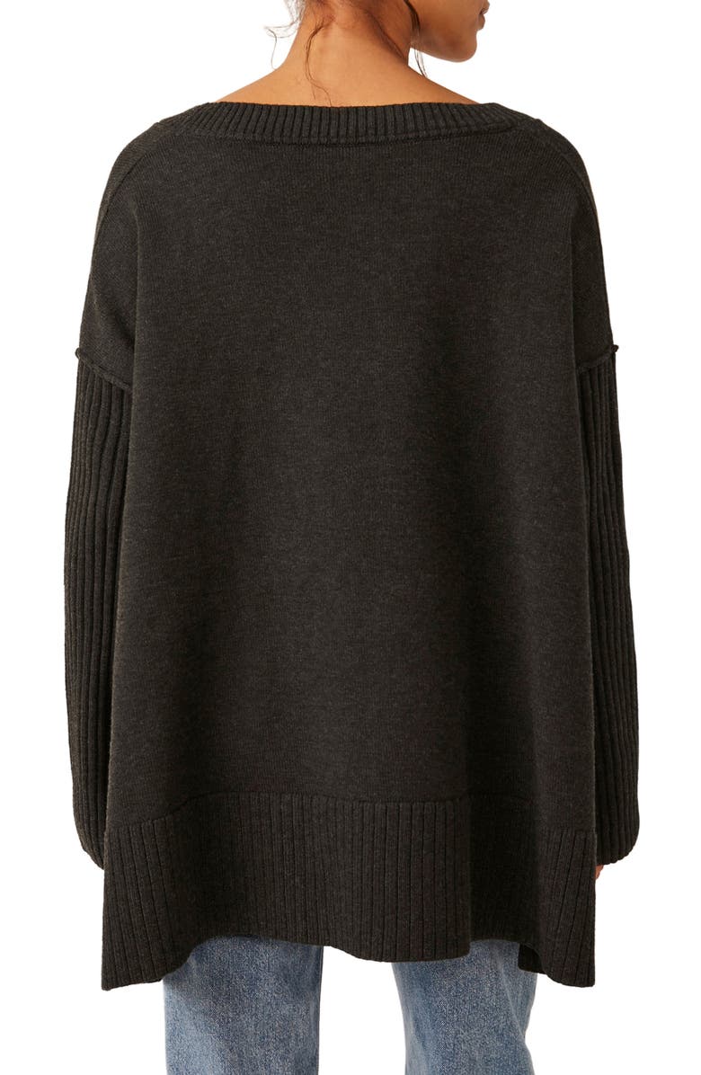 Free People Orion A-Line Tunic Sweater, Alternate, color,