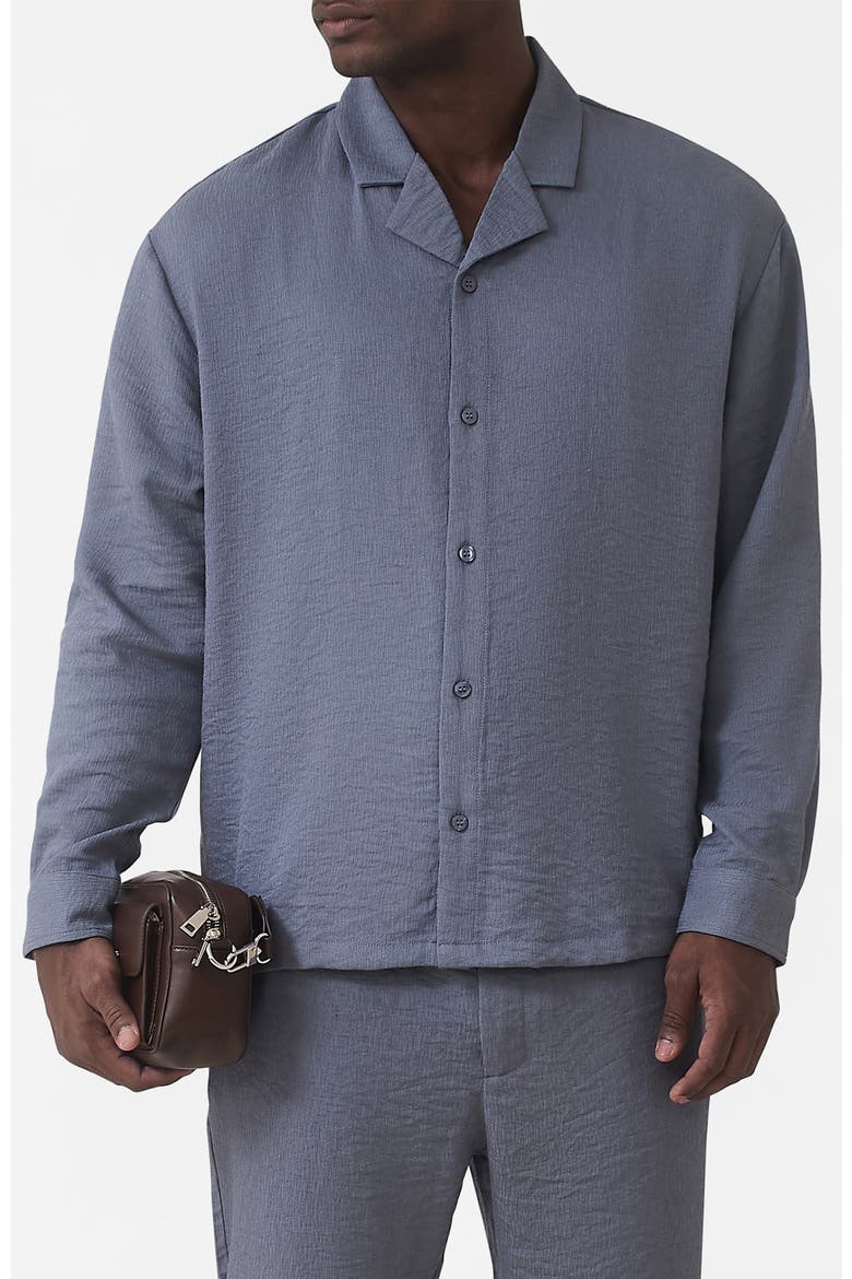 Fiorano Long Sleeve Relaxed Fit Shirt, Alternate, color, Medium Blue