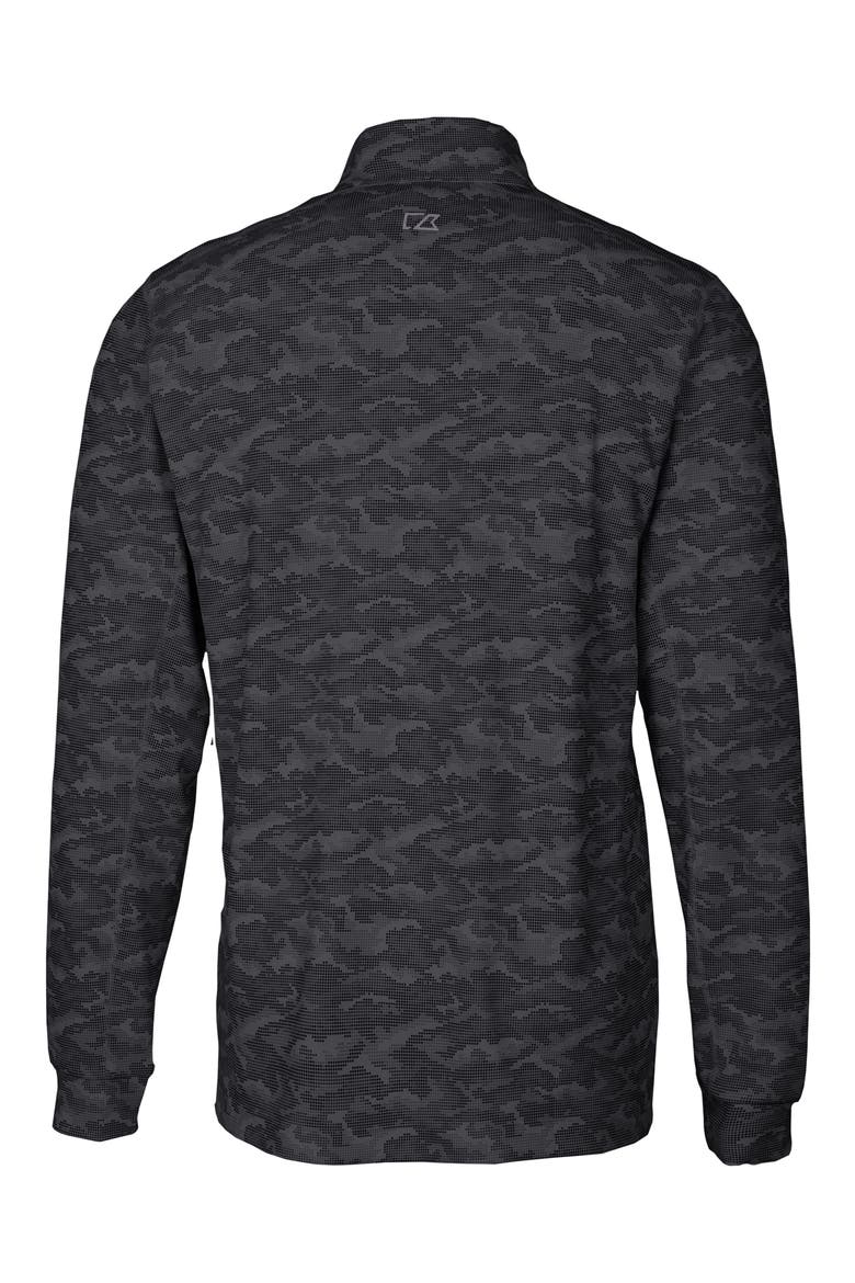 Traverse Camo Quarter Zip Pullover, Alternate, color, BLACK