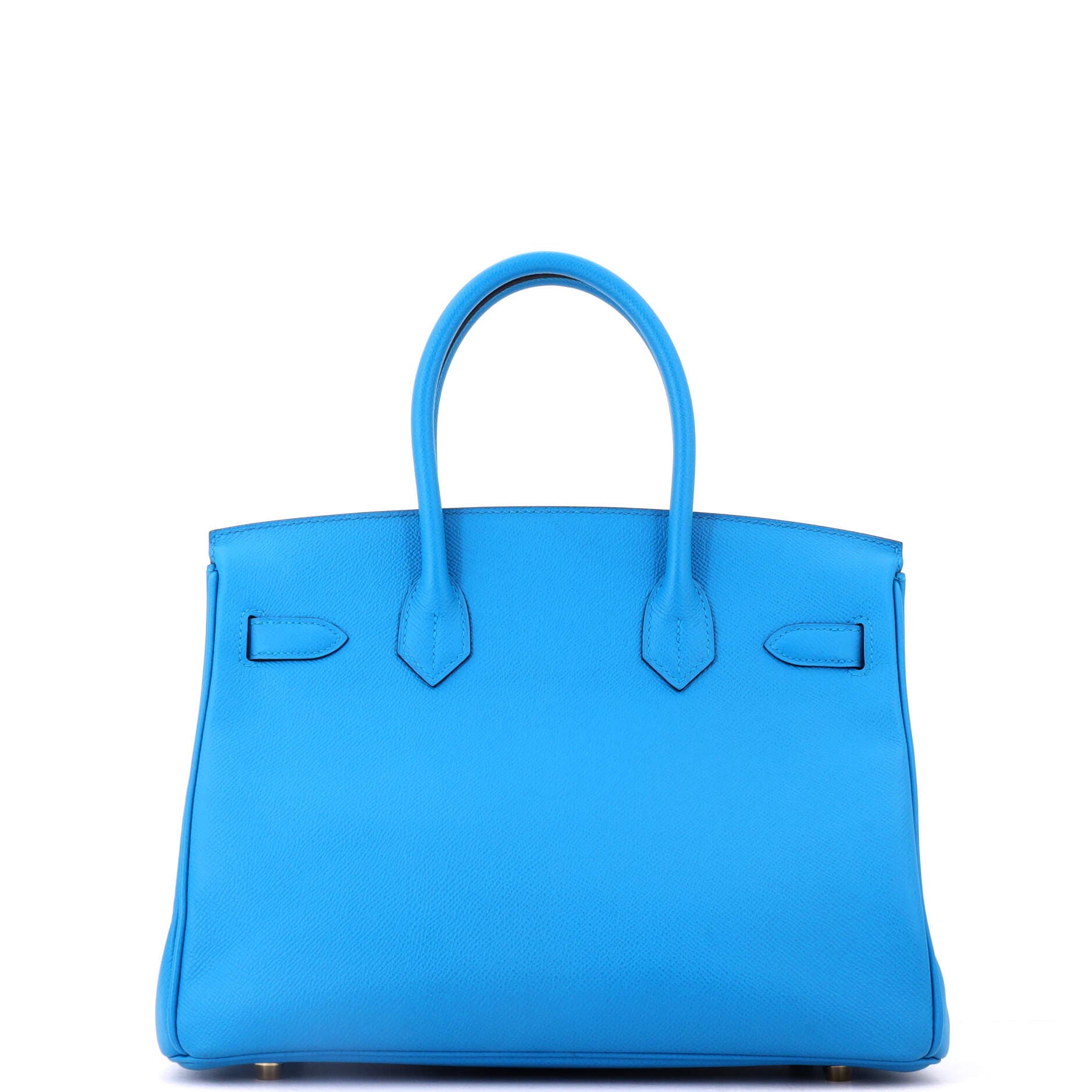 Birkin Handbag Blue Epsom with Gold Hardware 30, Alternate, color, Bleu Zanzibar