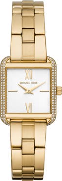 MICHAEL Michael Kors Lake Crystal Embellished Bracelet Strap Watch, 24mm