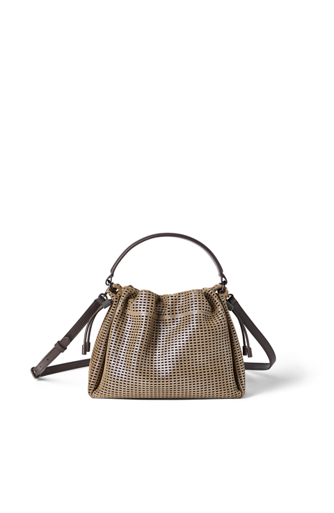 Leather Mellow small bucket bag
