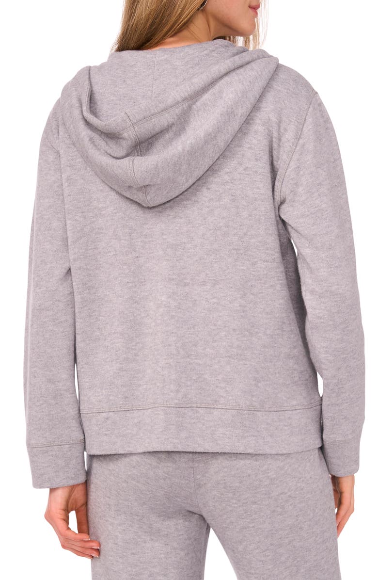 Vince Camuto Zip Front Hoodie, Alternate, color, Granite