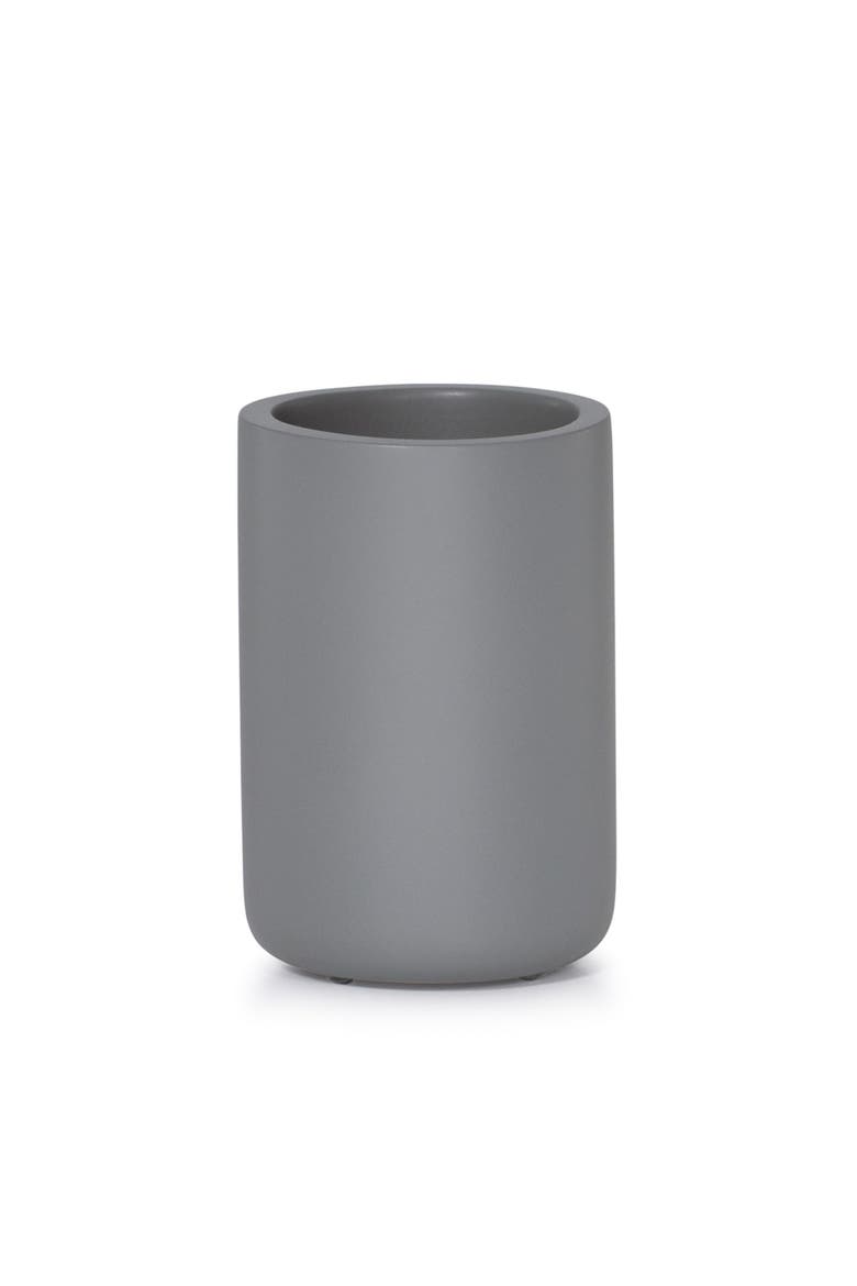 Domus Gray Matte Brush Holder, Main, color, GREY