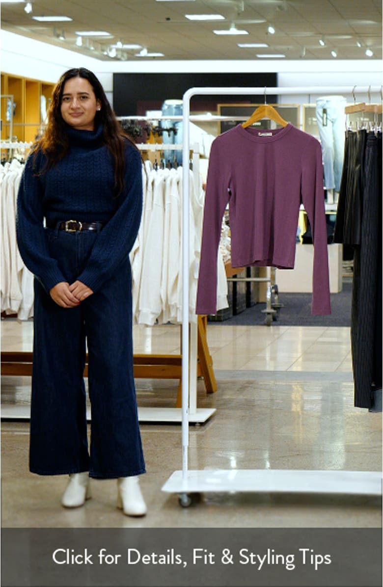 Lexi Sun-In Rib Long Sleeve T-Shirt, sales video thumbnail