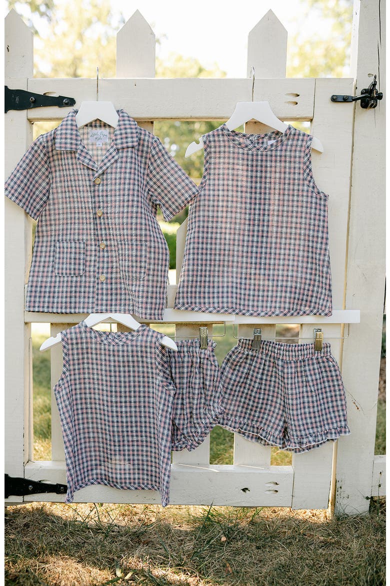 Rhodes Button Down Top, Alternate, color, Americana Plaid