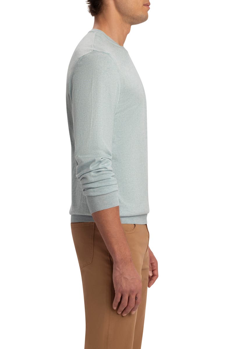 Bugatchi Cotton & Cashmere Crewneck Sweater, Alternate, color, Celadon