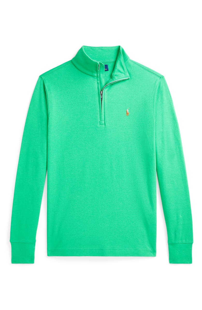 Polo Ralph Lauren Kids' Solid Cotton Half Zip Pullover, Main, color,