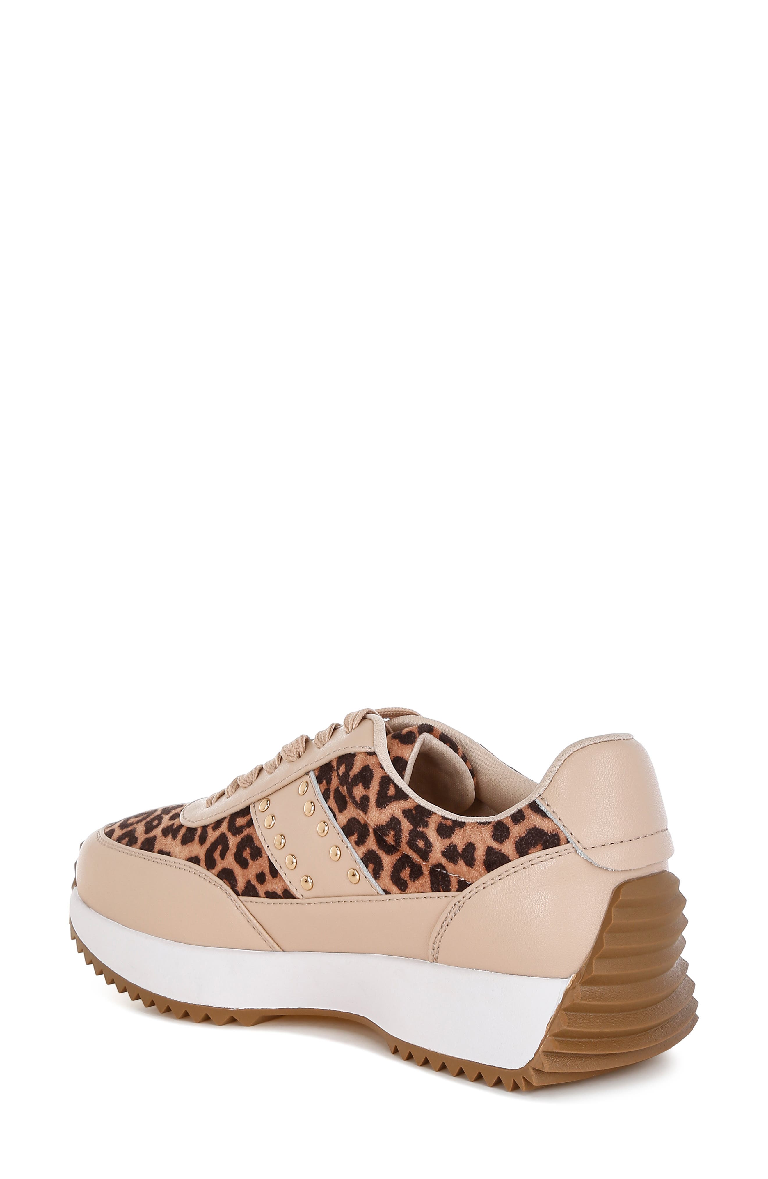 Rag & Co Lepark Studded Sneaker, Alternate, color, Beige