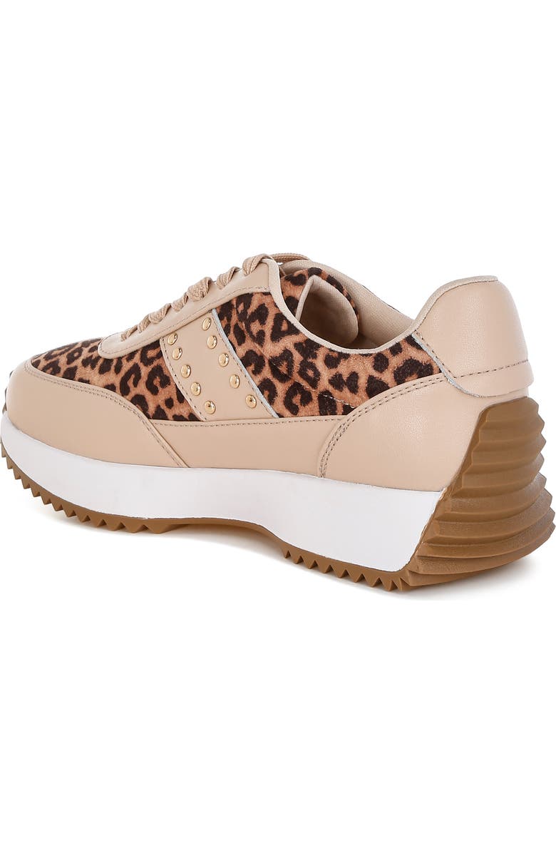 Rag & Co Lepark Studded Sneaker, Alternate, color, Beige