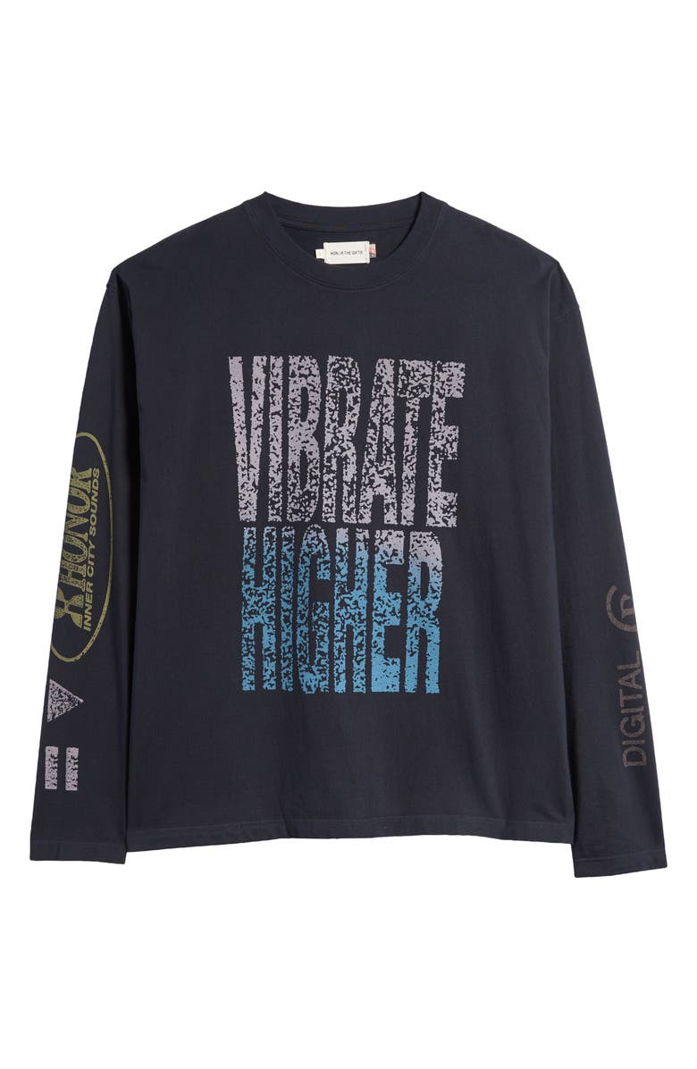 HONOR THE GIFT Vibrations Long Sleeve Cotton Graphic T-Shirt, Alternate, color, 