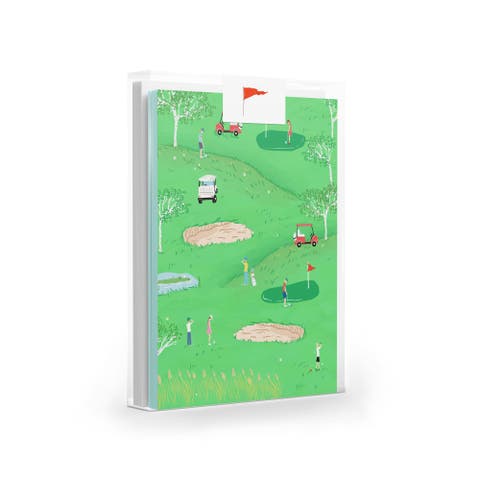 Tee-Time Set of 8 Greeting Cards