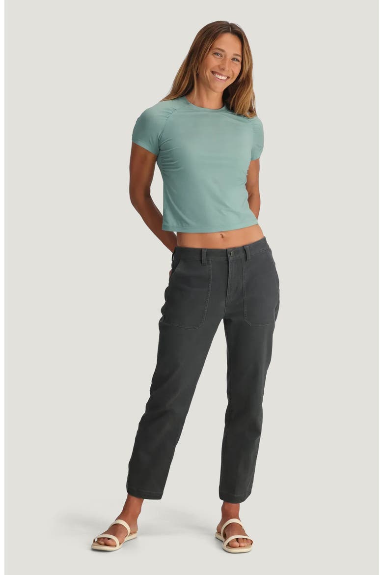 Elevate Lightweight Crop T-Shirt, Alternate, color, OCEAN MIST