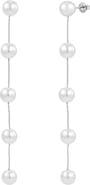 Untamed Petals Harper Pearl Drop Earrings