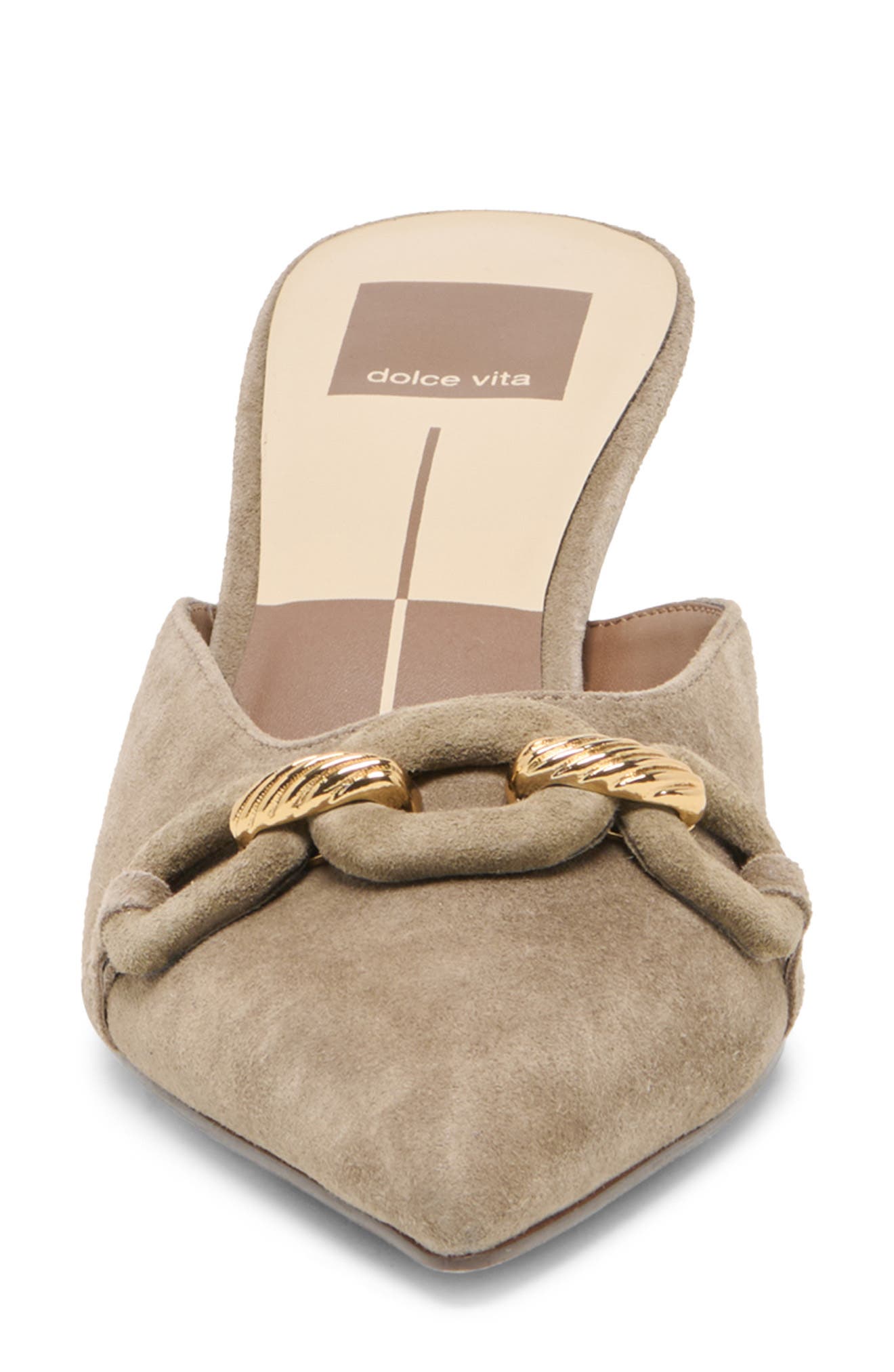 Camla Mule, Alternate, color, OLIVE SUEDE