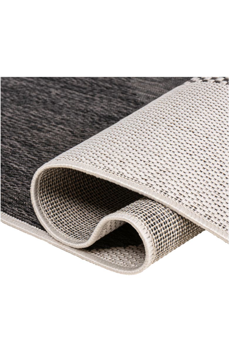 JONATHAN Y Zia Modern Geometric Organic Shapes Indoor/Outdoor Area Rug, Alternate, color, Cream/Black