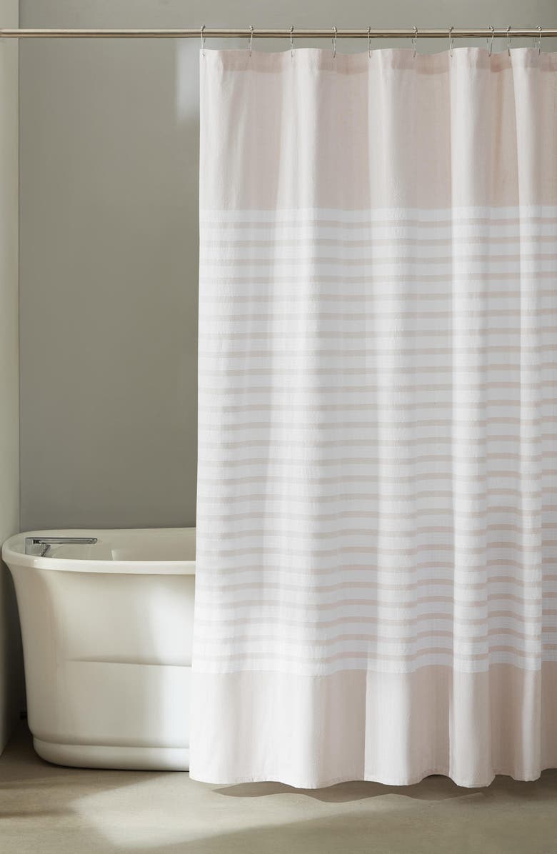 Calvin Klein Modern Stripe Shower Curtain, Main, color,