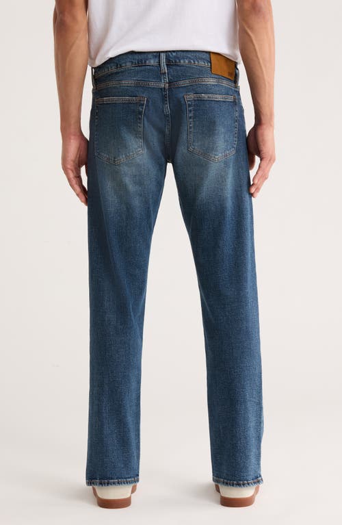 Hugo Boss Boss Regular Fit Distressed Tapered Stretch Cotton Jeans In Blue