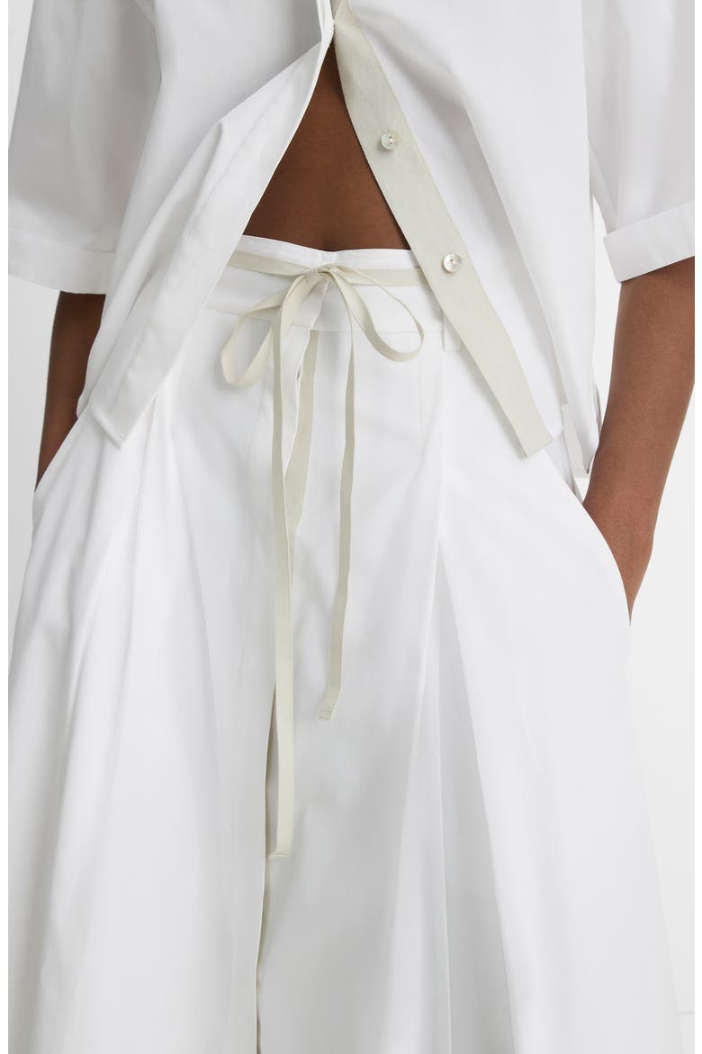 Full Cotton Midi Skirt, Alternate, color, OPTIC WHITE