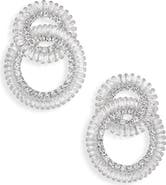 Tasha Cubic Zirconia Interlocking Circle Drop Earrings