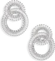 Tasha Cubic Zirconia Interlocking Circle Drop Earrings