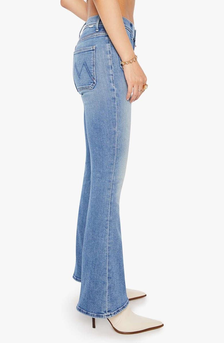 MOTHER Lil' Weekend Flare Jeans, Alternate, color, Poppin Wheelies