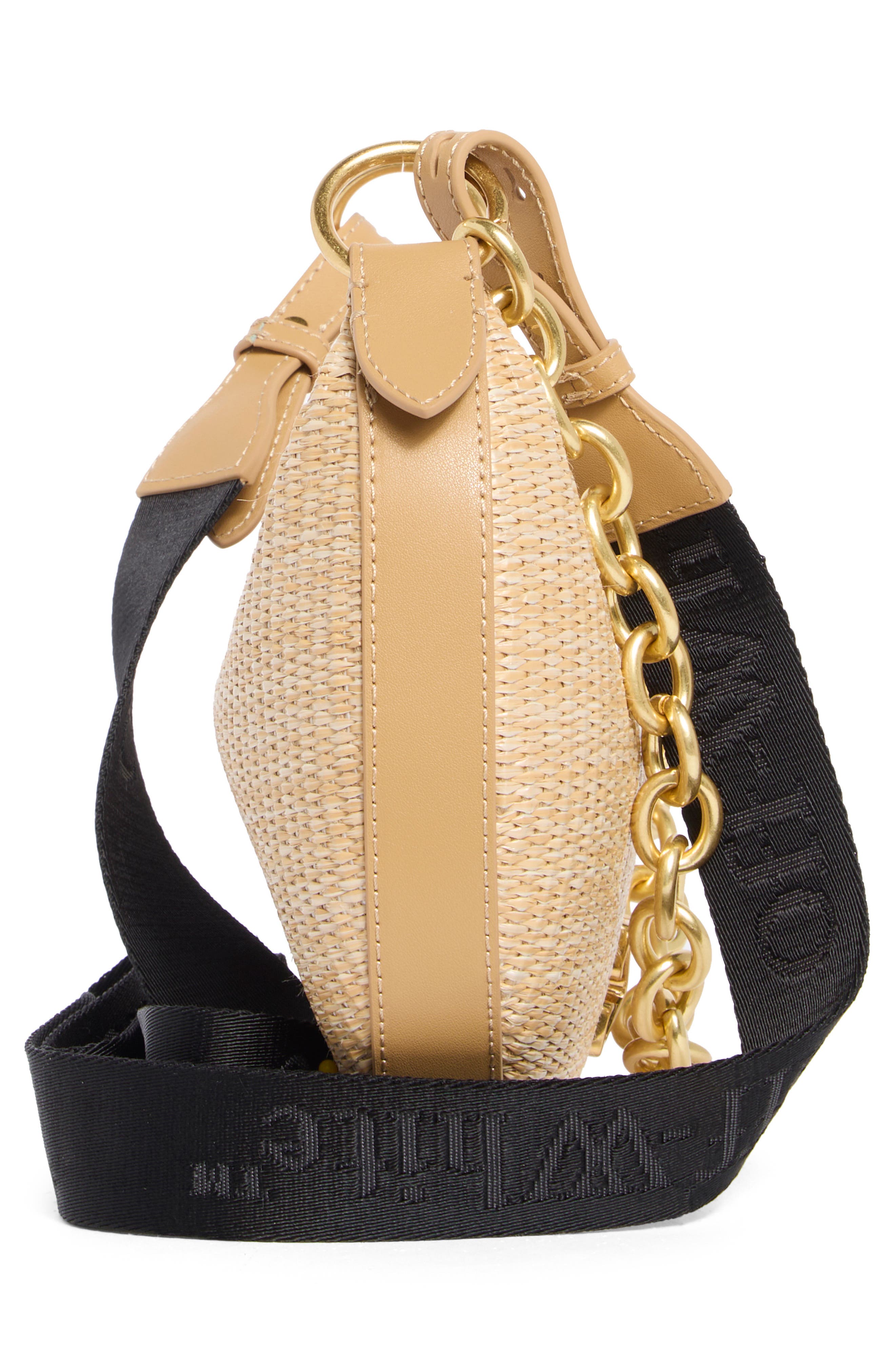 Off-White Hemisphere Woven Hobo Bag, Alternate, color, Natural