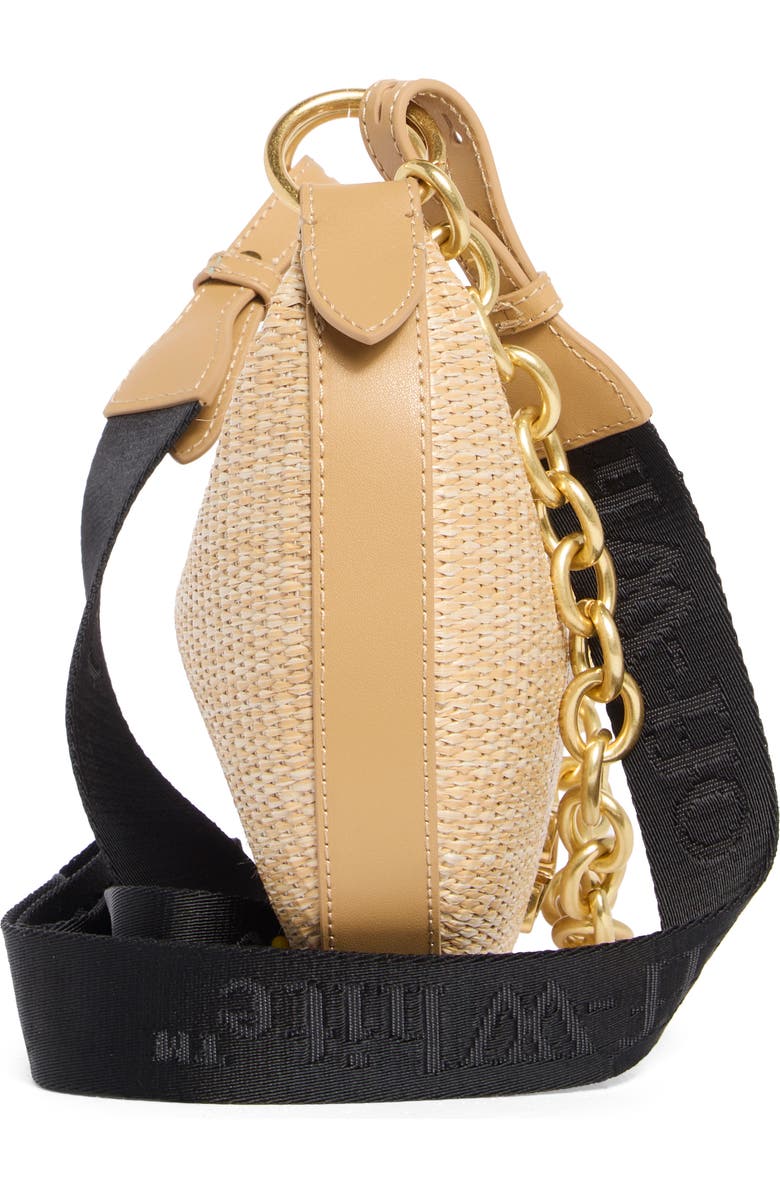 Off-White Hemisphere Woven Hobo Bag, Alternate, color, Natural