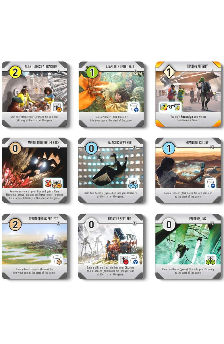 Rio Grande Games Roll for The Galaxy Board Game Rivalry Expansion, Alternate, color, 