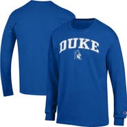 Champion Men's Champion  Royal Duke Blue Devils Arch Over Logo Long Sleeve T-Shirt