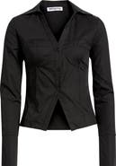 Princess Polly ZIFA SHIRT BLACK