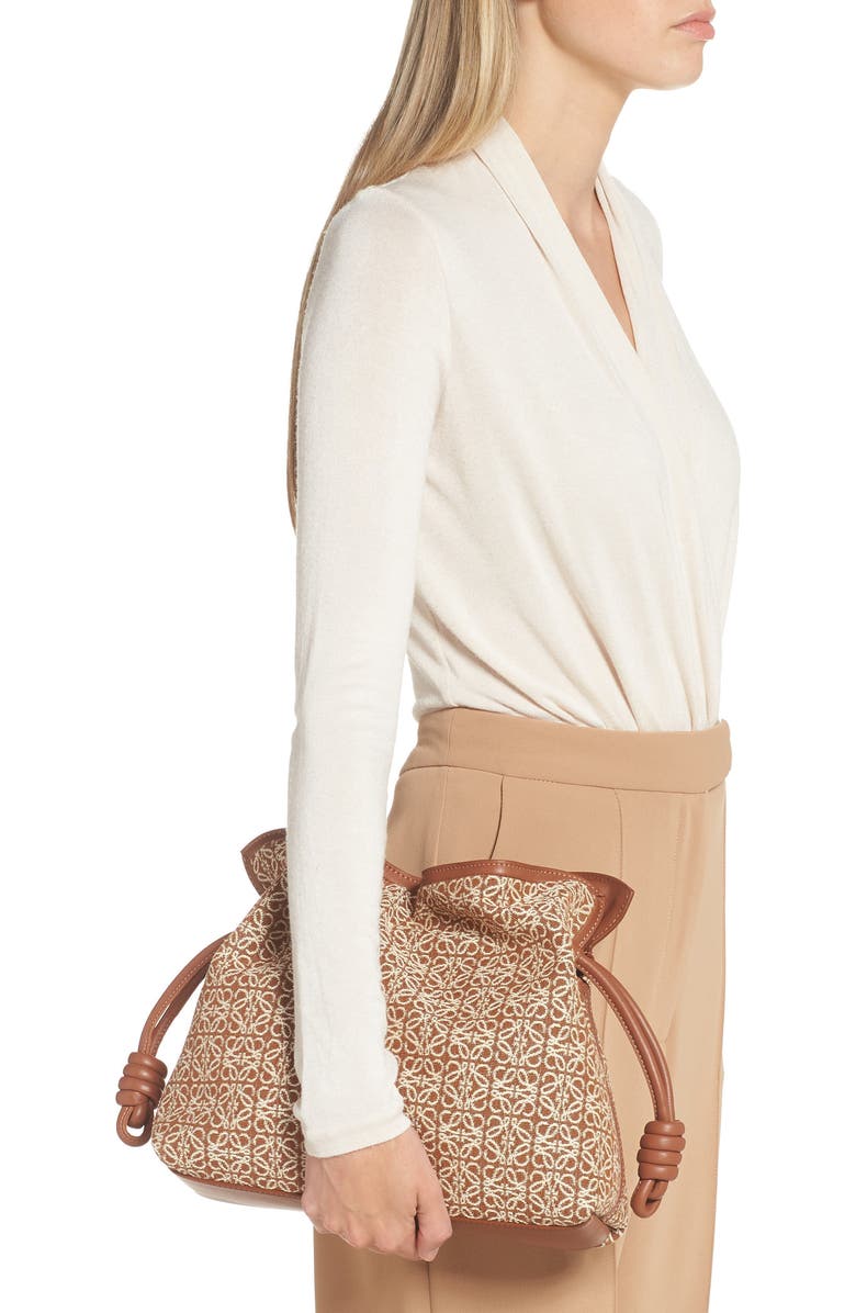 Loewe Flamenco Anagram Jacquard Bag, Alternate, color,