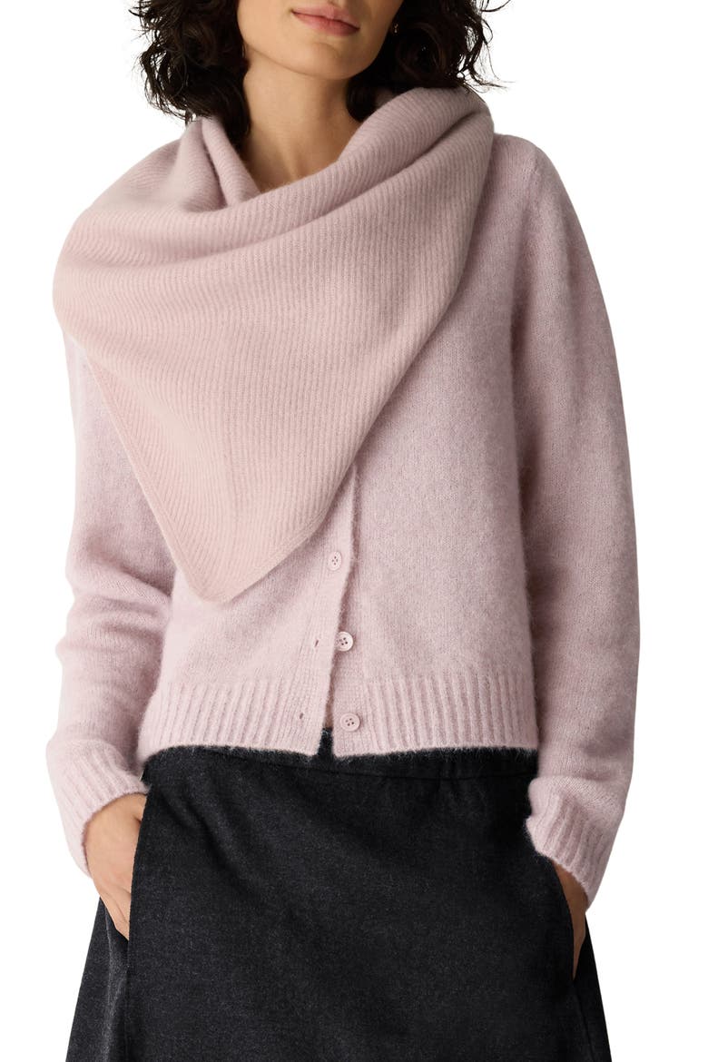Cashmere Handkerchief Scarf, Main, color, OPAL