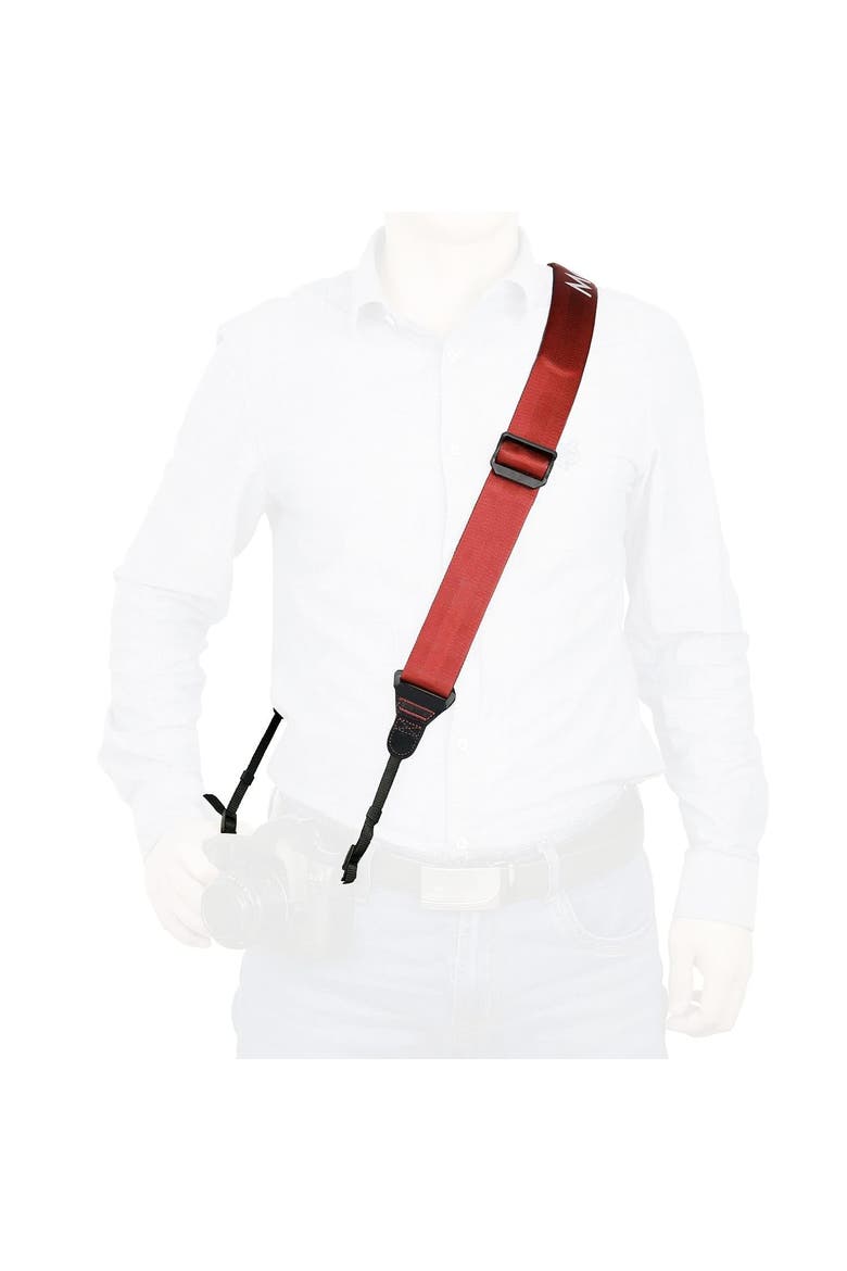 NS-203 Nylon-Webbed Camera Strap with Gel Shoulder Strap for DSLR's and Binoculars, Alternate, color, Black