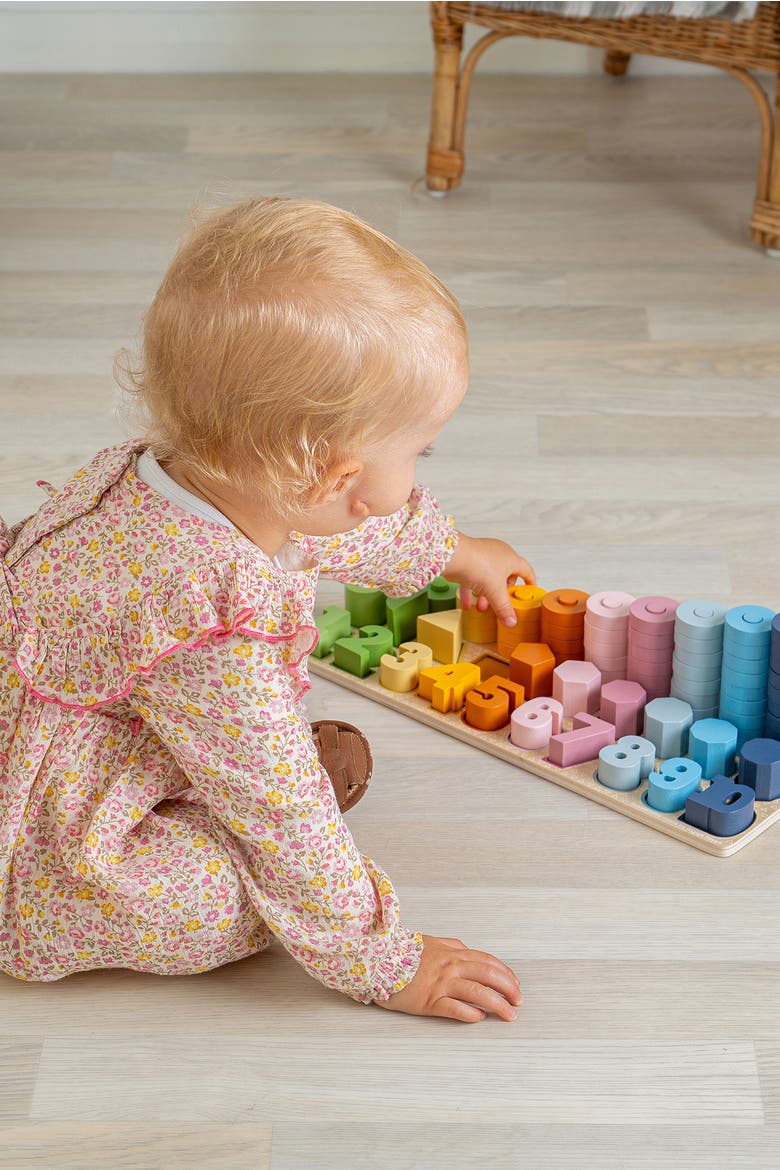 FSC® Certified 1-10 Counting Board, Alternate, color, Multicoloured