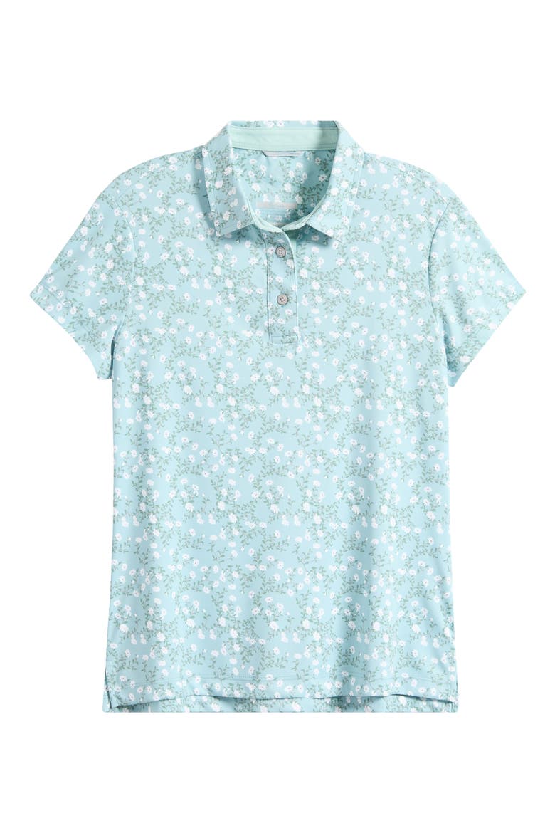 Georgia Print Golf Polo, Alternate, color, SURF