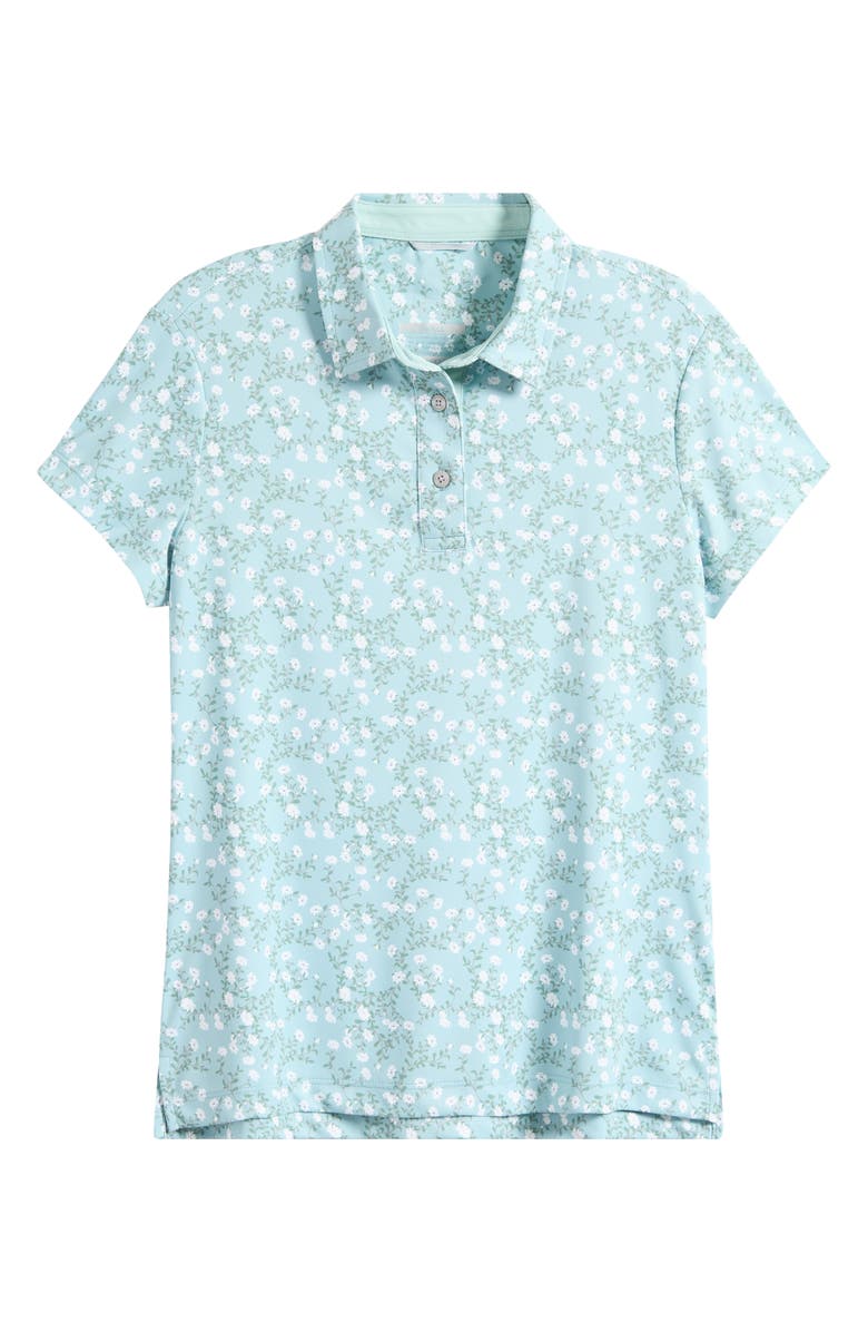 Swannies Georgia Print Golf Polo, Alternate, color, Surf