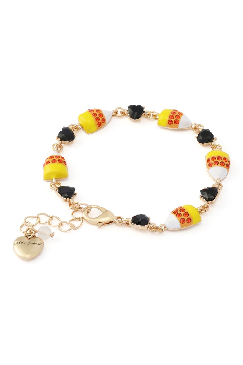 Candy Corn Charm Bracelet, Alternate, color, ORANGE