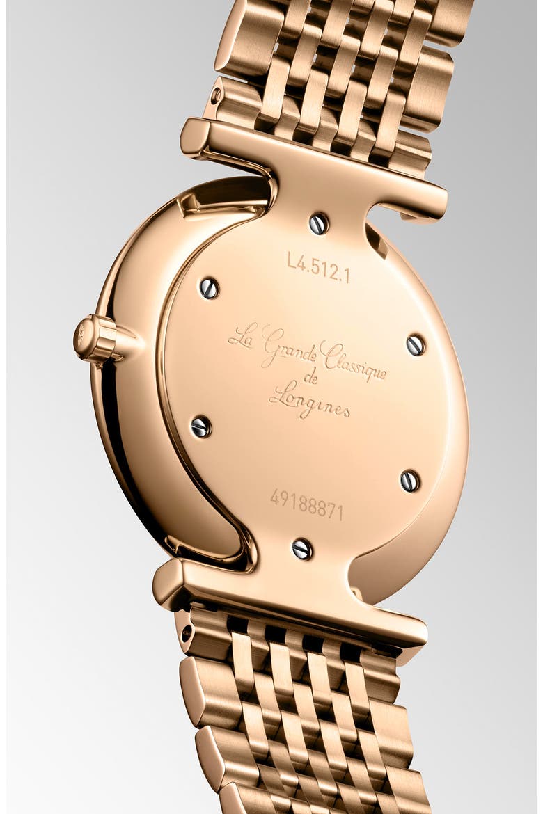 La Grande Classique Diamond Bracelet Watch, 29mm, Alternate, color, PINK