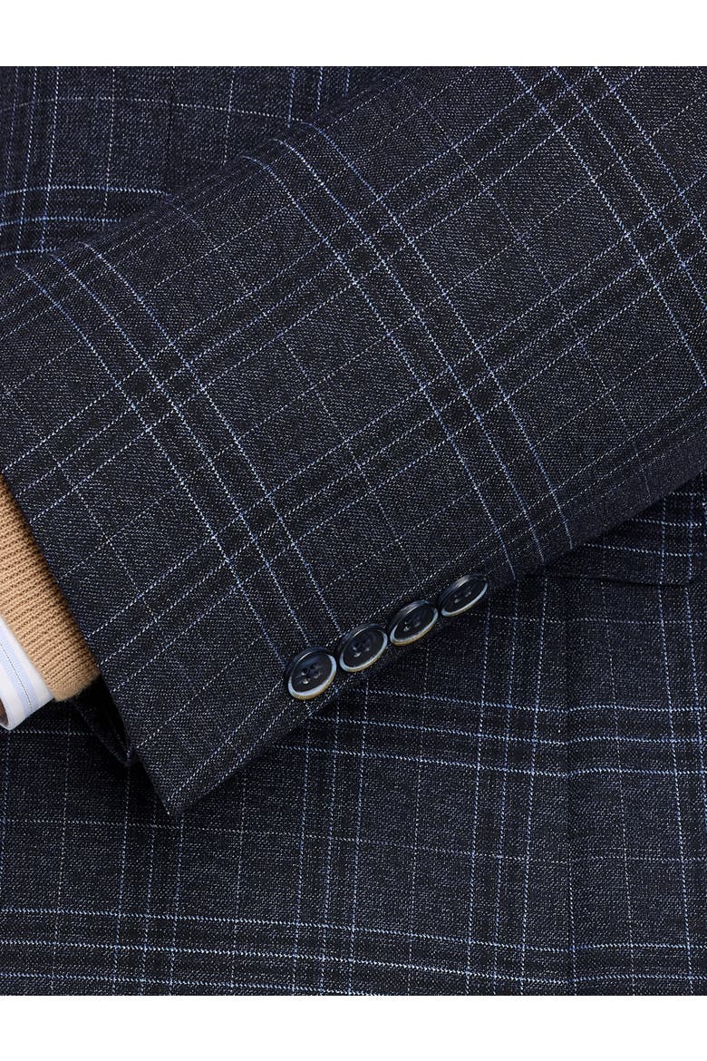 Big & Tall Patterned Sport Coat, Alternate, color, NAVY