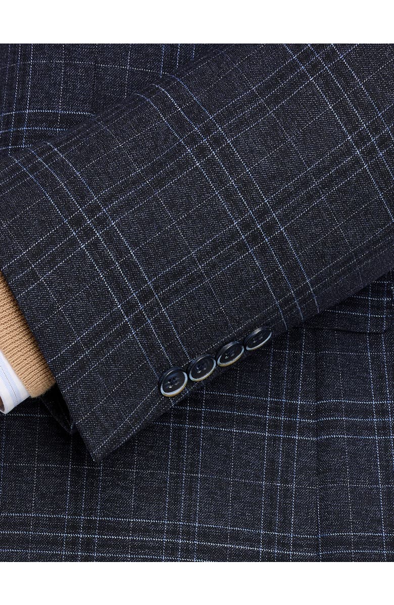 Tallia Big & Tall Patterned Sport Coat, Alternate, color, Navy