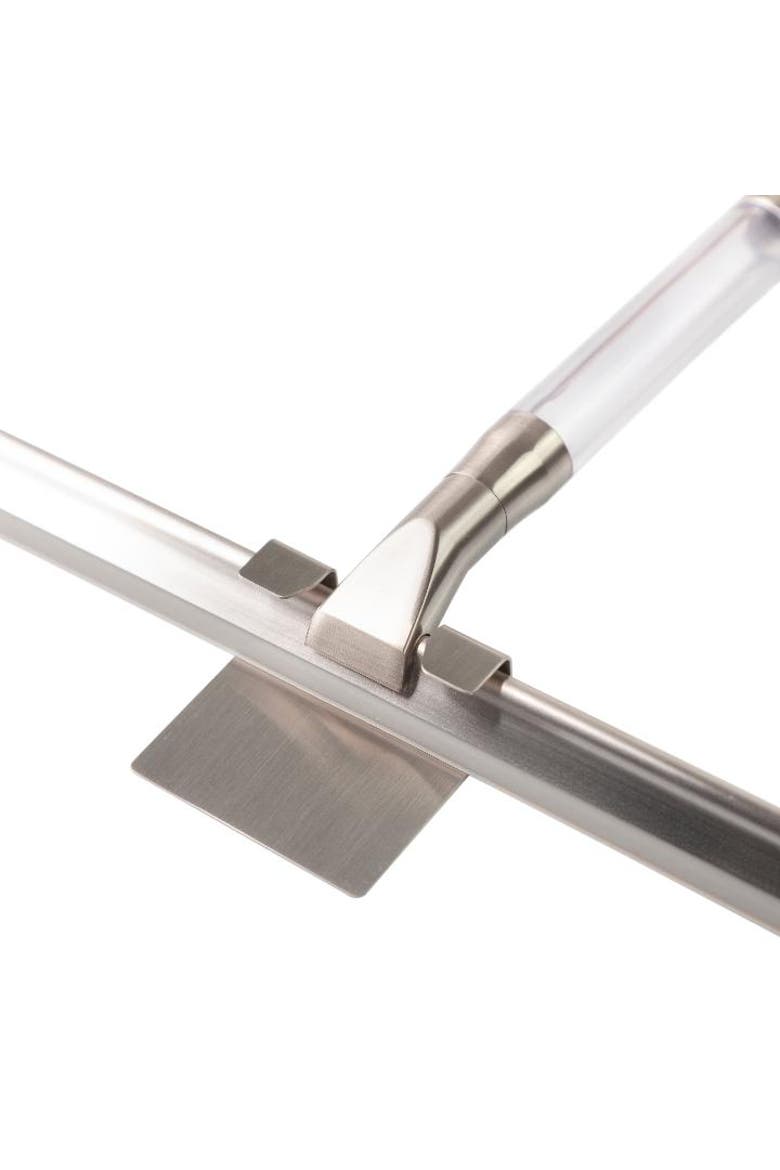 12-Inch Shower Squeegee with Silicone Blade & Wall Mounting Bracket, Alternate, color, Clear Acrylic