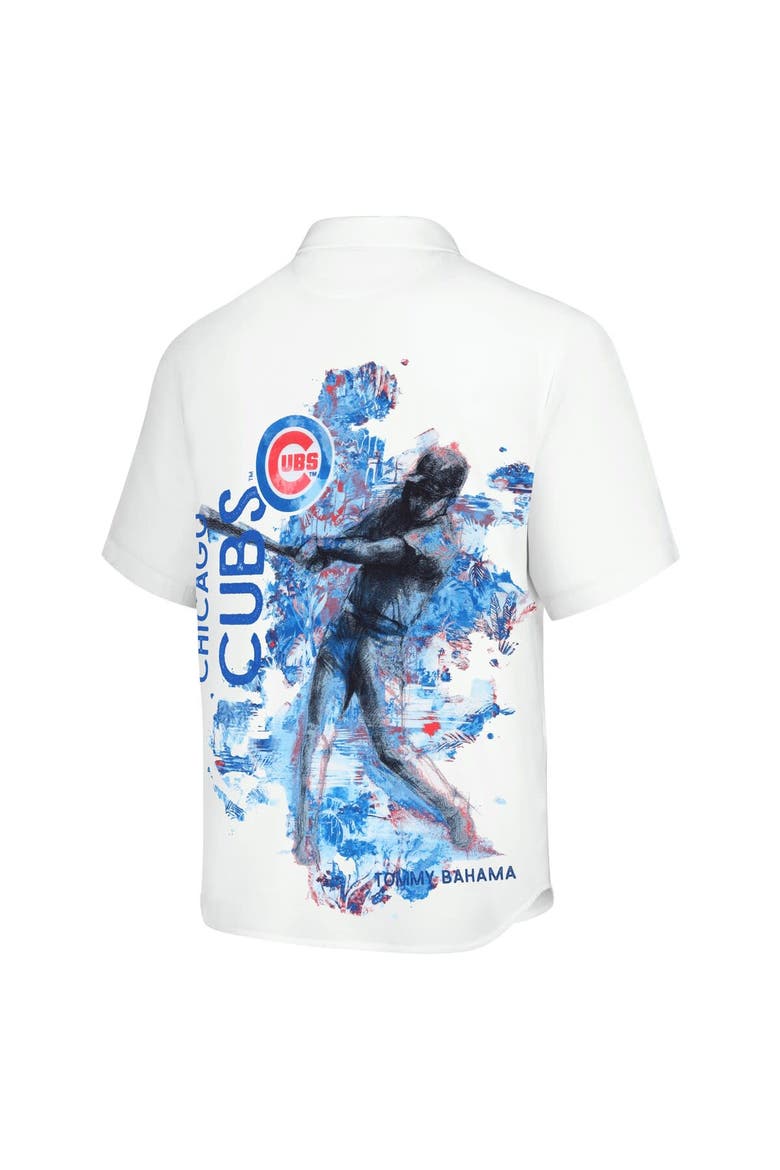 Men's Tommy Bahama White Chicago Cubs Veracruz Ace Islanders Button-Up Shirt, Alternate, color, White