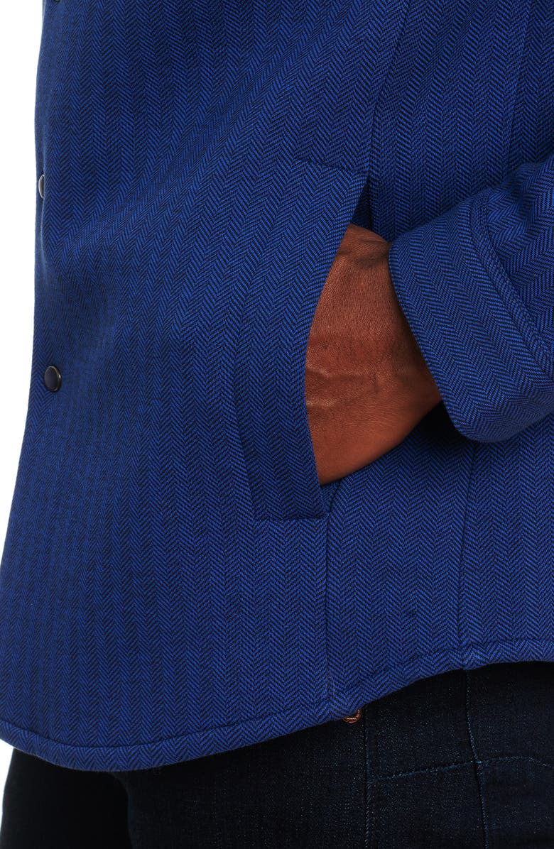 Robert Graham Elbridge Solid Twill Stretch Shirt Jacket, Alternate, color, 