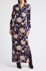 Julia Jordan Floral Print Long Sleeve Dress