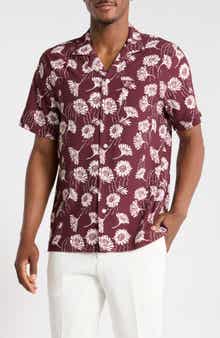 Floral Seersucker Camp Shirt